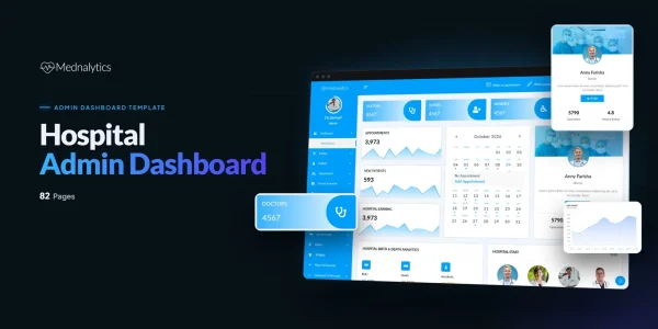 Mednalytics — Analytics Dashboard React JS Website Template