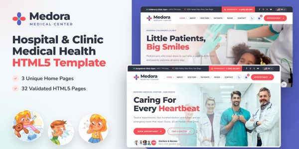 Medora — Medical & Health HTML5 Template