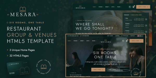 WordPress Theme for Event Venues – Mesara
