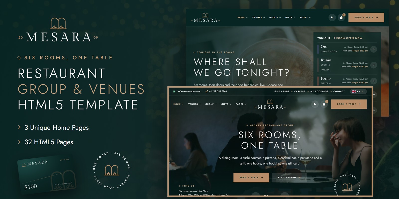 WordPress Theme for Event Venues – Mesara preview