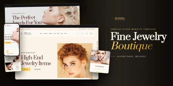 Milarossa – Bootstrap 5 Jewelry Store HTML5 Website Template