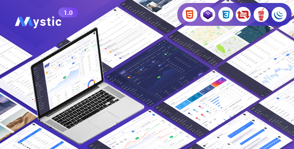 Mystic — Multipurpose Dashboard Adobe XD Template