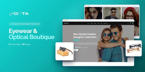 Opta – Bootstrap 5 Eyewear Boutique HTML5 Website Template