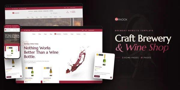 Paradox — Brewing Company Angular Website Template