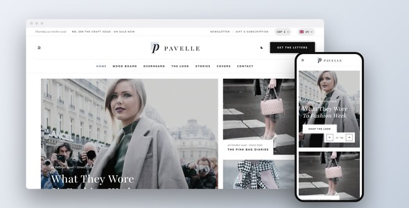 Pavelle – Street Style Newsletter Landing Page HTML5 Template