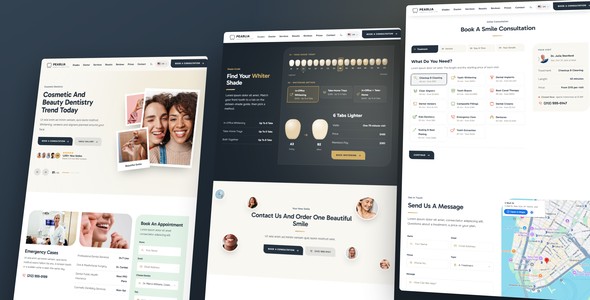 Pearlia – Cosmetic Dentistry Landing Page HTML5 Template