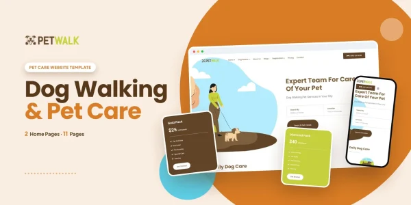 Petwalk — Pet Boutique Angular Website Template