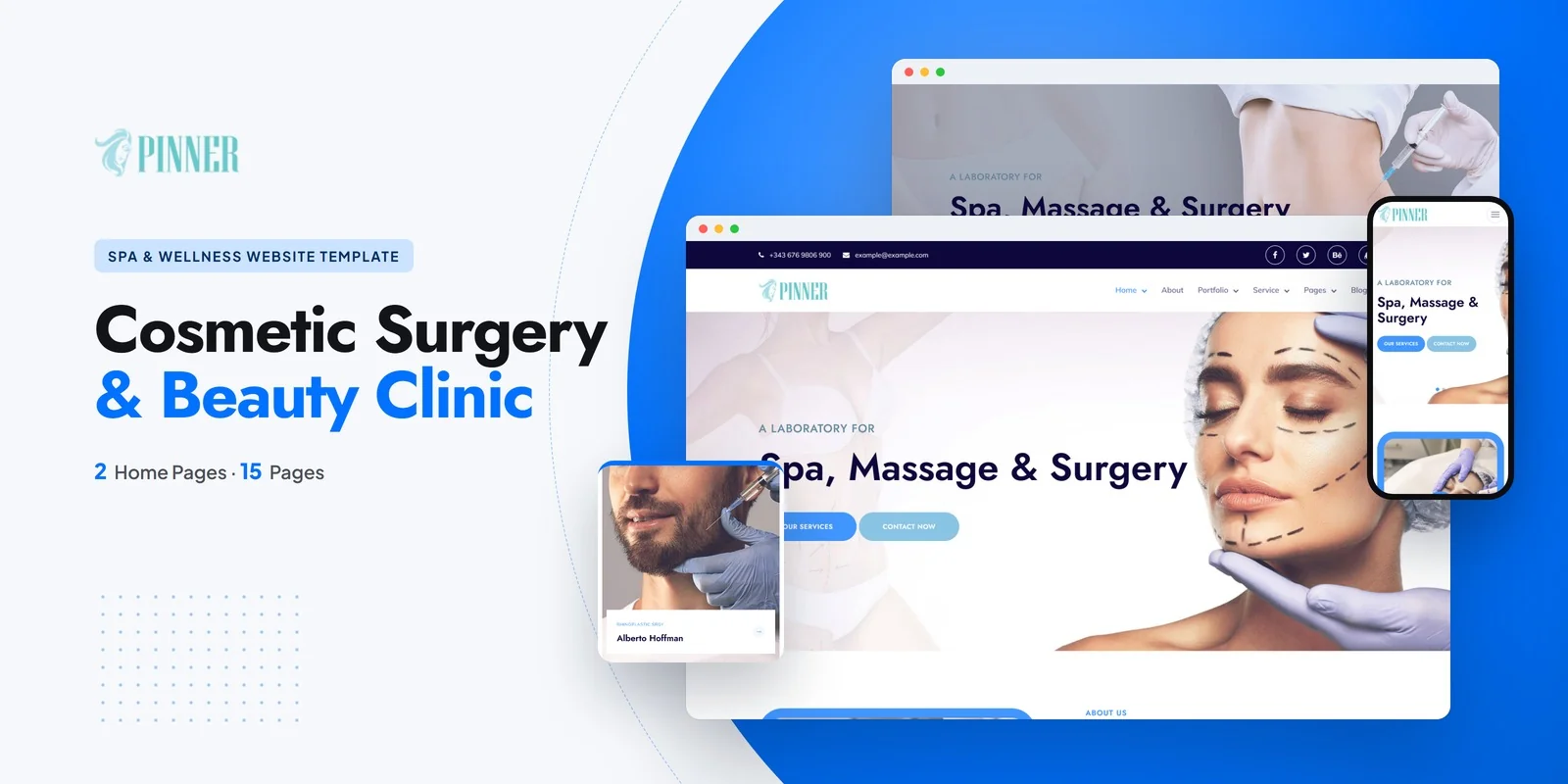 Pinner – Bootstrap 5 Spa Wellness HTML5 Website Template preview