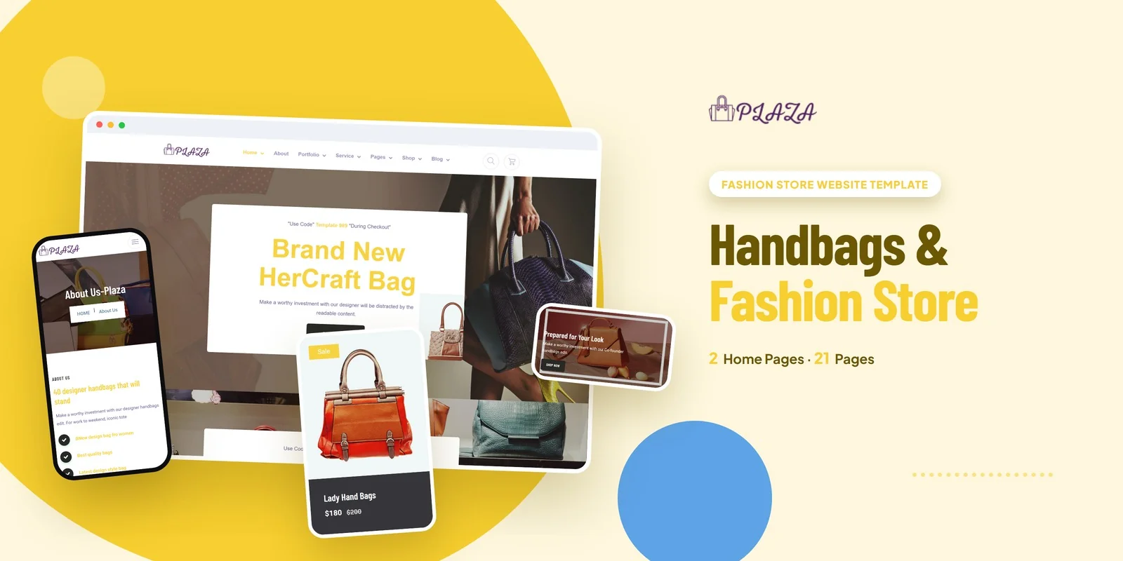 Plaza – Bootstrap 5 Fashion Store HTML5 Website Template preview