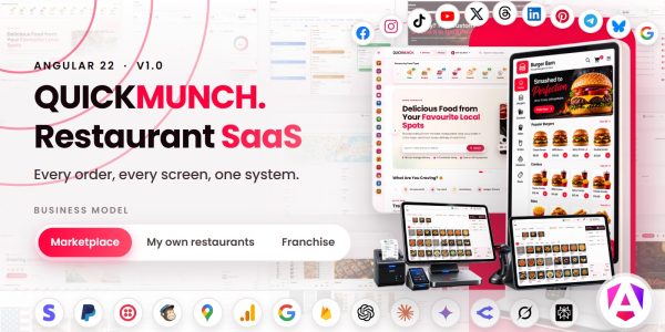 Quickmunch — Food Ordering & Restaurant Management Platform (Angular)