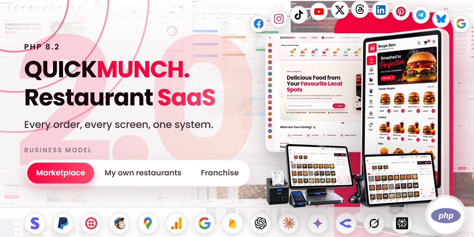 Quickmunch — Food Ordering & Restaurant Management Platform (PHP) preview