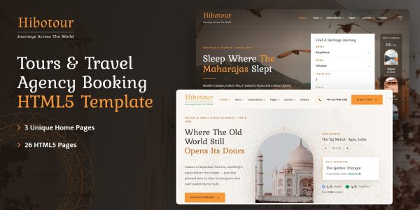 Hibotour — Tours & Travel Agency HTML5 Template
