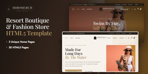 Hibomerch — Resort Boutique & Fashion Store HTML5 Template