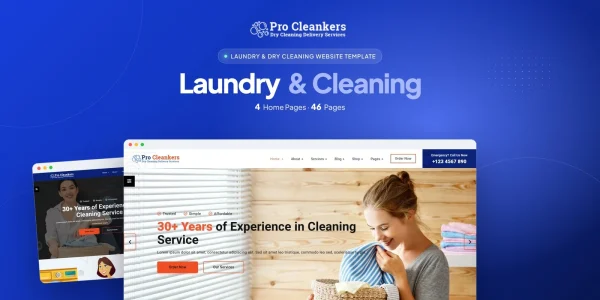 Pro Cleankers — Laundry and Dryclean HTML5 Template