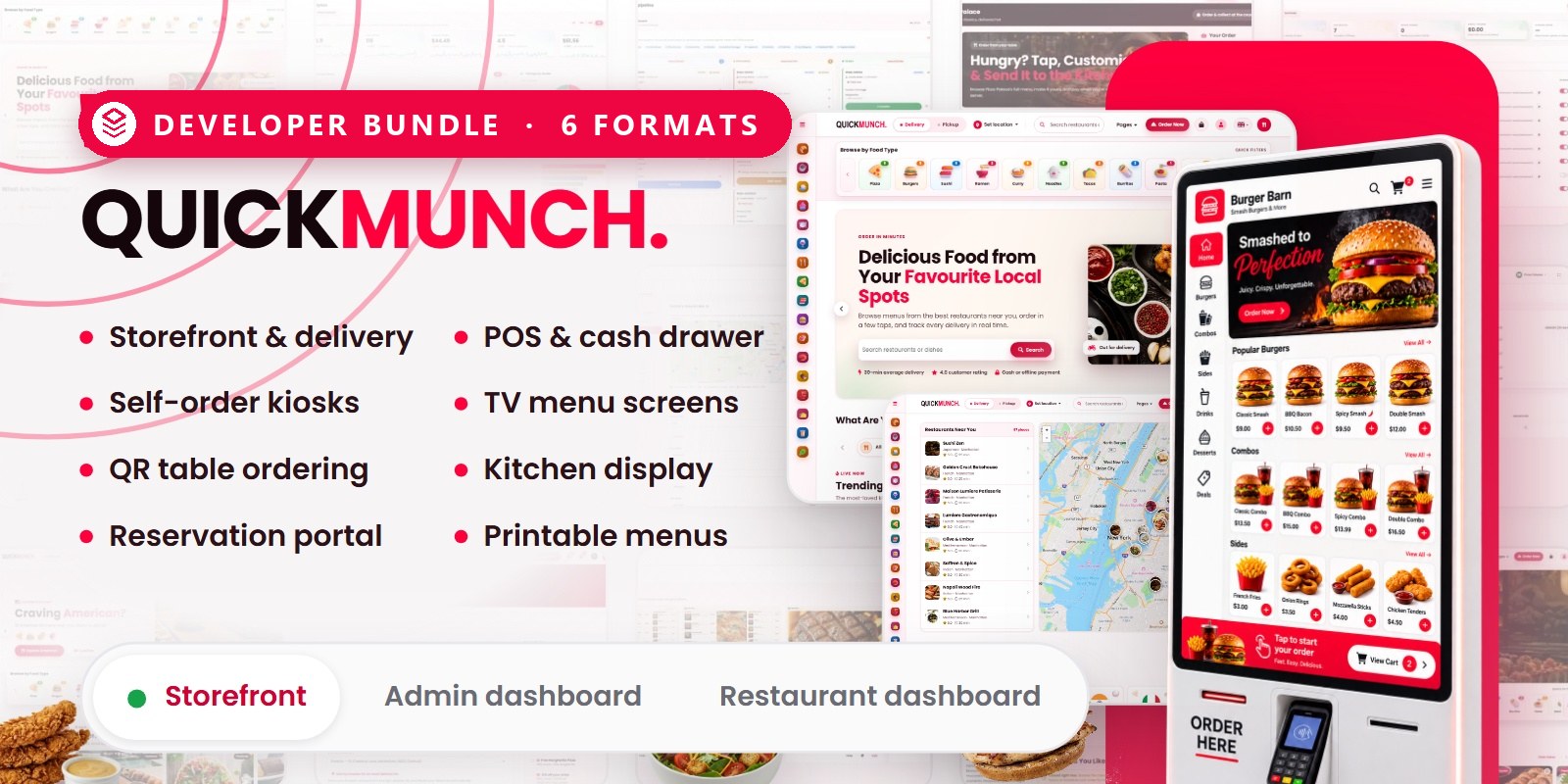 Quickmunch — Food Ordering & Restaurant Platform Developer Bundle preview