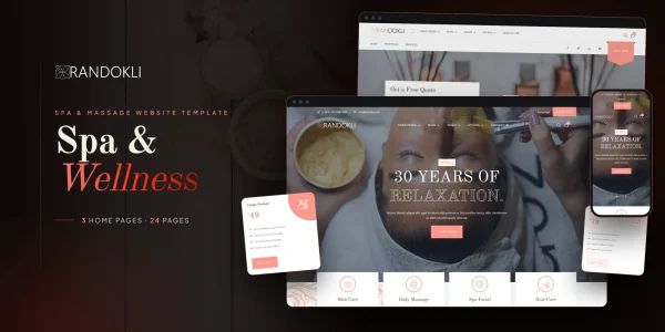 Randokli — Day Spa Vue.js Website Template