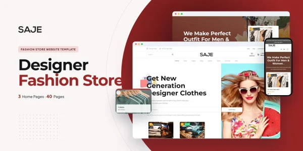 Saje – Bootstrap 5 Fashion Store HTML5 Website Template