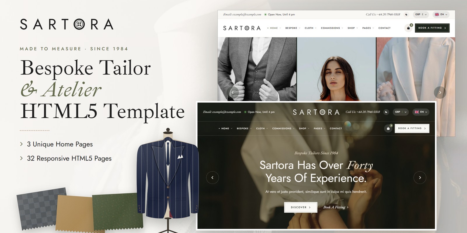 Tailor Angular Template – Sartora preview