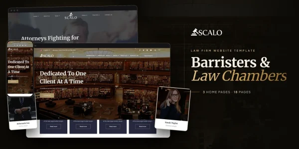 Scalo — Legal Services React JS Website Template