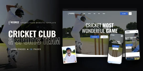 Scorez — Sports League Ai Smart Website