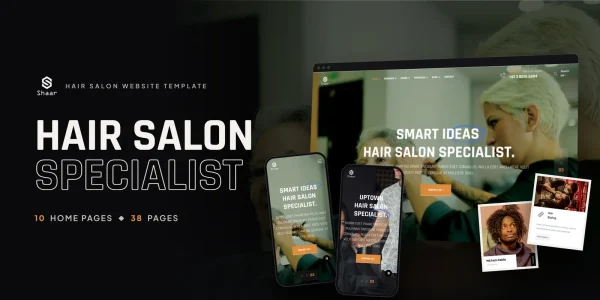 Shaar — Hair Studio Vue.js Website Template