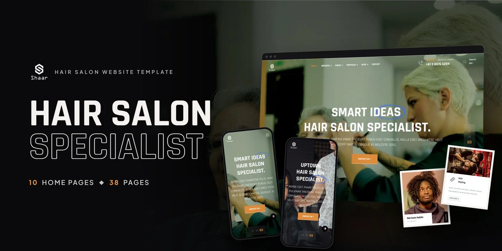 Shaar — Hair Salon Developer Website Bundle preview