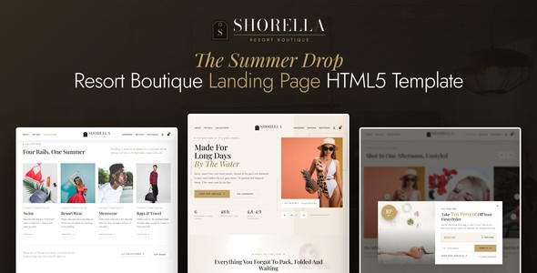 Shorella – Resort Boutique Landing Page HTML5 Template