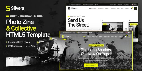 Website Templates for Photographers – Silvera HTML5