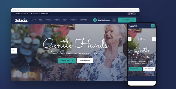 Solacia – Nursing & Palliative Care Landing Page HTML5 Template