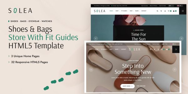 Handbag Website Template – Solea HTML5