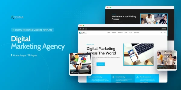 Somaa — SEO Marketing React JS Website Template
