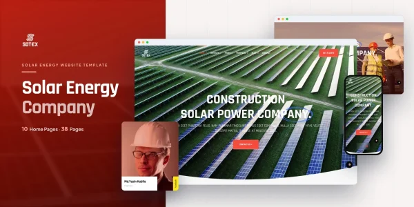 Sotex — Solar Power Angular Website Template