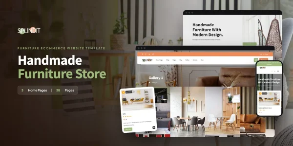 Splindit — Furniture Showroom React JS Website Template