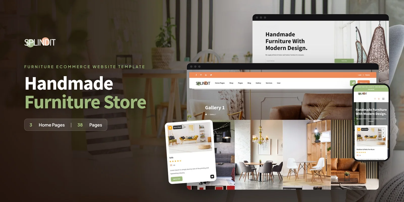 Splindit — Furniture Boutique Ai Smart Website preview