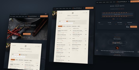 Supperly – Chef's Supper Event Landing Page HTML5 Template