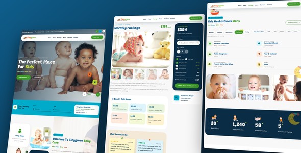 Tinygrove – Childcare Package Landing Page HTML5 Template