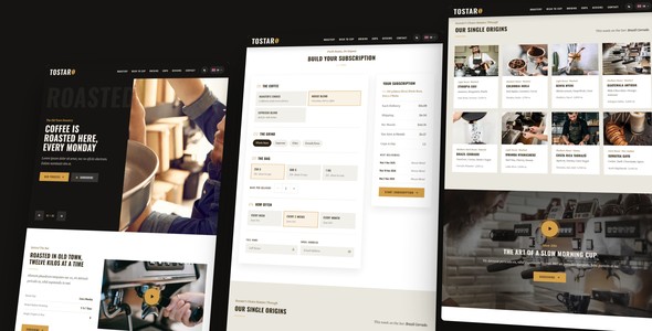 Tostaro – Coffee Roastery Landing Page HTML5 Template