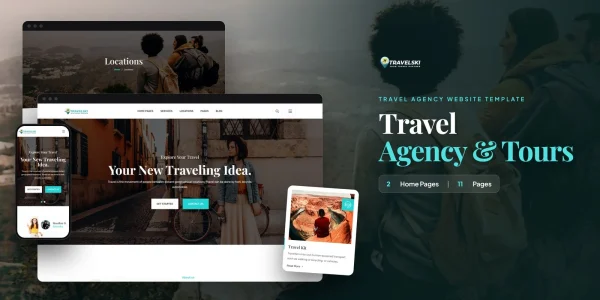 Travelski — Travel & Tourism Agency PHP Website Template