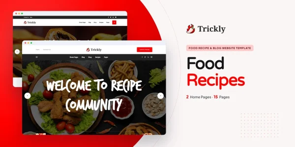 Trickly — Food Recipe HTML5 Template