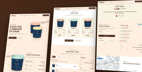 Tubbly – Party Tubs Ordering Landing Page HTML5 Template