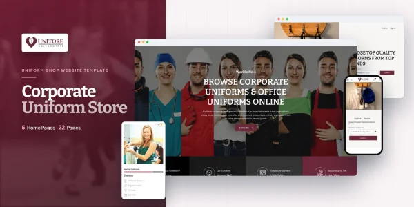 Unitore – Bootstrap 5 Corporate Uniforms HTML5 Website Template