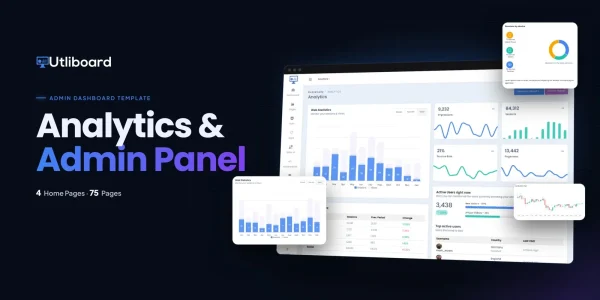 Utliboard — Analytics Dashboard React JS Website Template