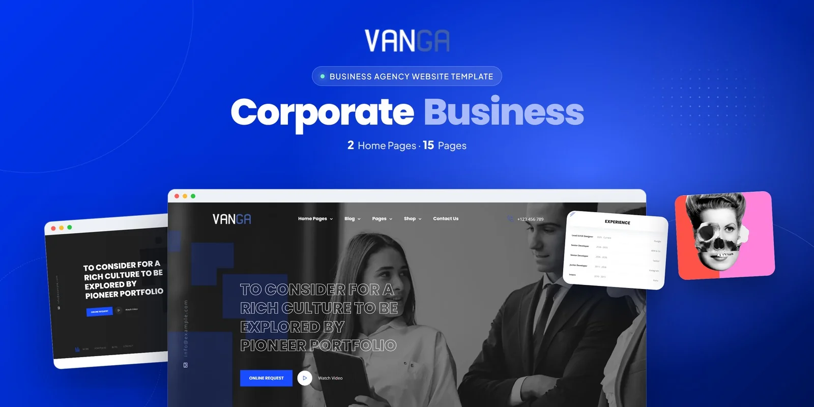 Vanga — Corporate Office Ai Smart Website preview