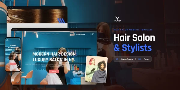 Viava — Hair Studio Vue.js Website Template