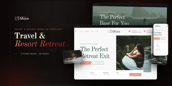 Viboxa – Bootstrap 5 Travel & Resort HTML5 Website Template