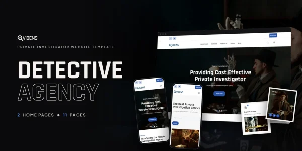Videns — Investigation Agency Vue.js Website Template