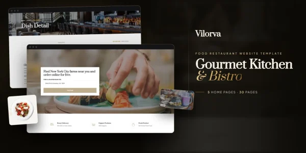 Vilorva — Dining Restaurant Angular Website Template