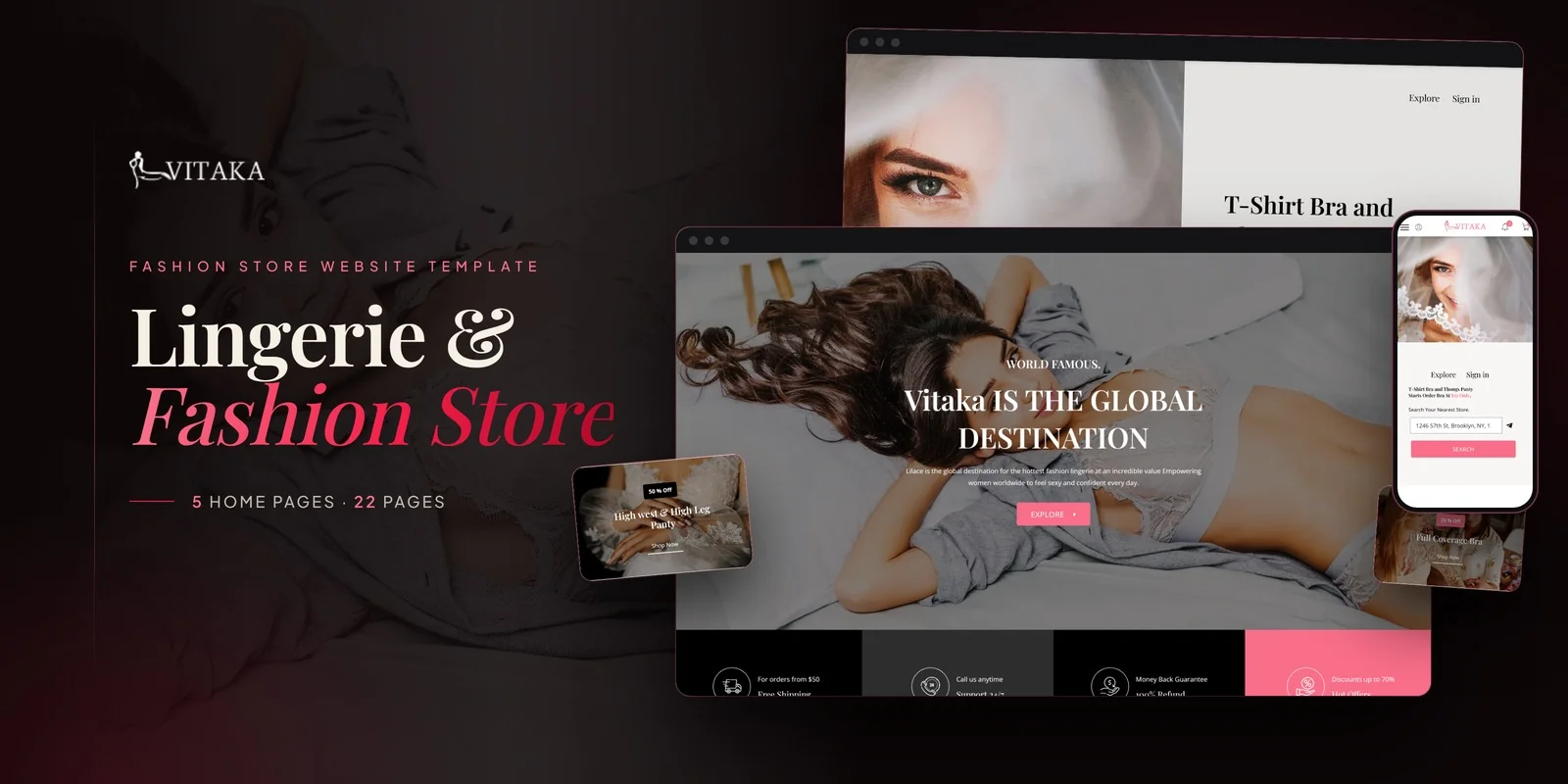 Vitaka — Fashion Showroom Ai Smart Website preview