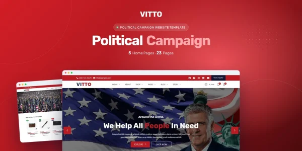 Vitto — Political Campaign React Template