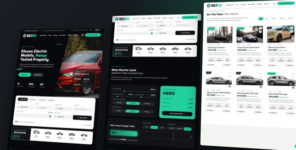 Voltaro – Electric Car Dealership Landing Page HTML5 Template